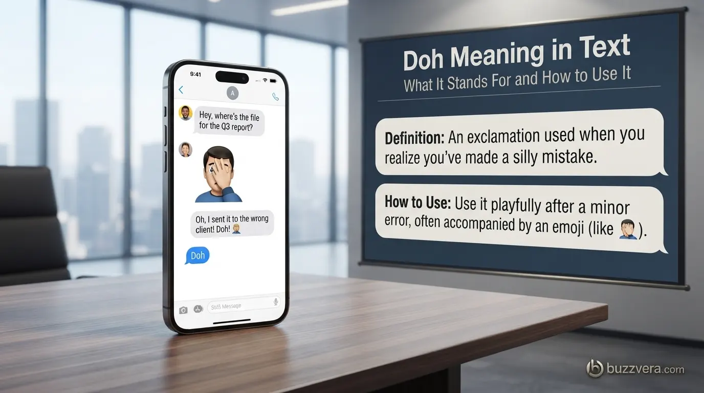 DOH Meaning in Text