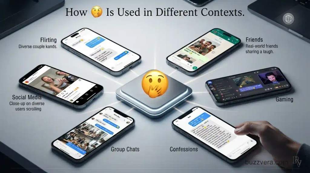 How 🫣 Is Used in Different Contexts