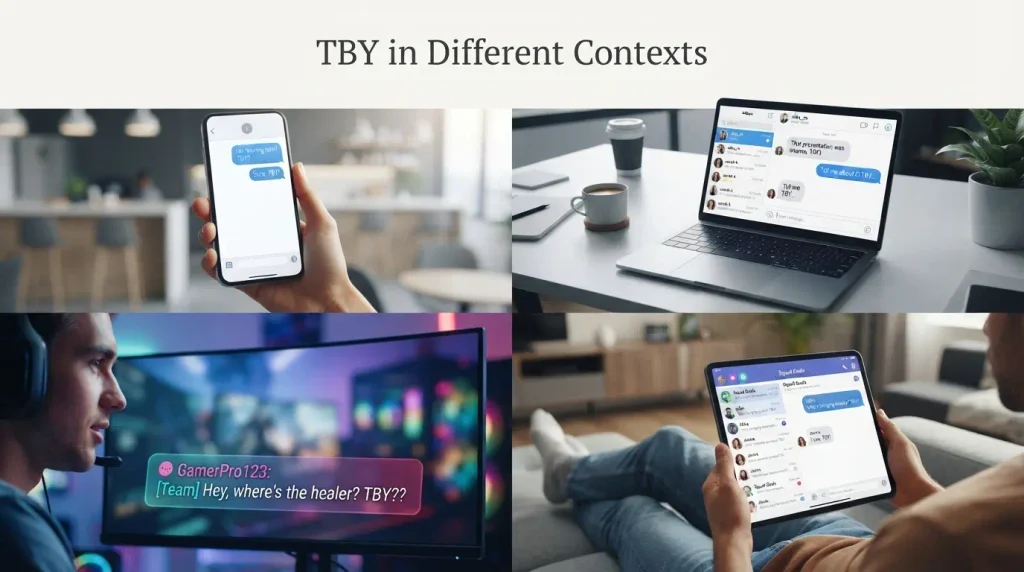 How TBY Is Used in Different Contexts