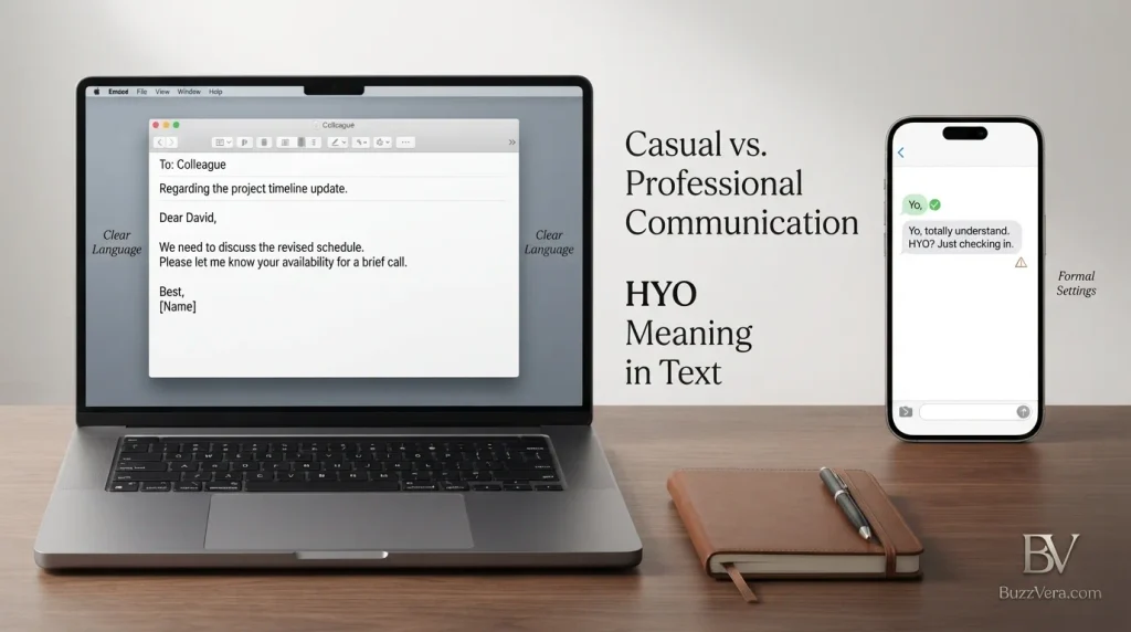 Is HYO Meaning in Text Appropriate for Professional Communication?