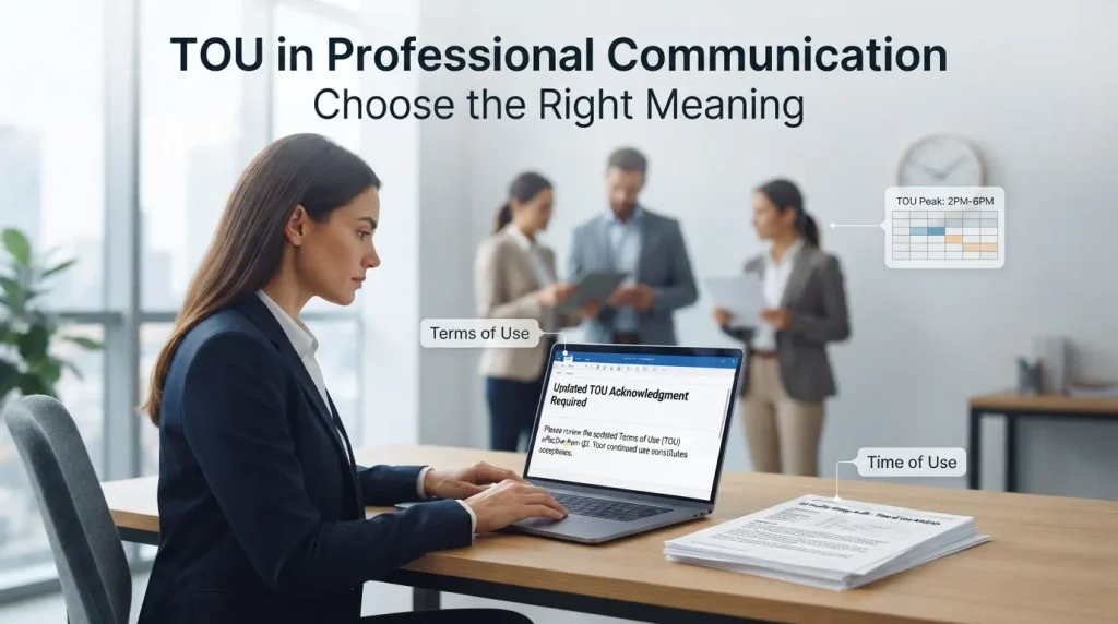 Is TOU Suitable for Professional Communication?