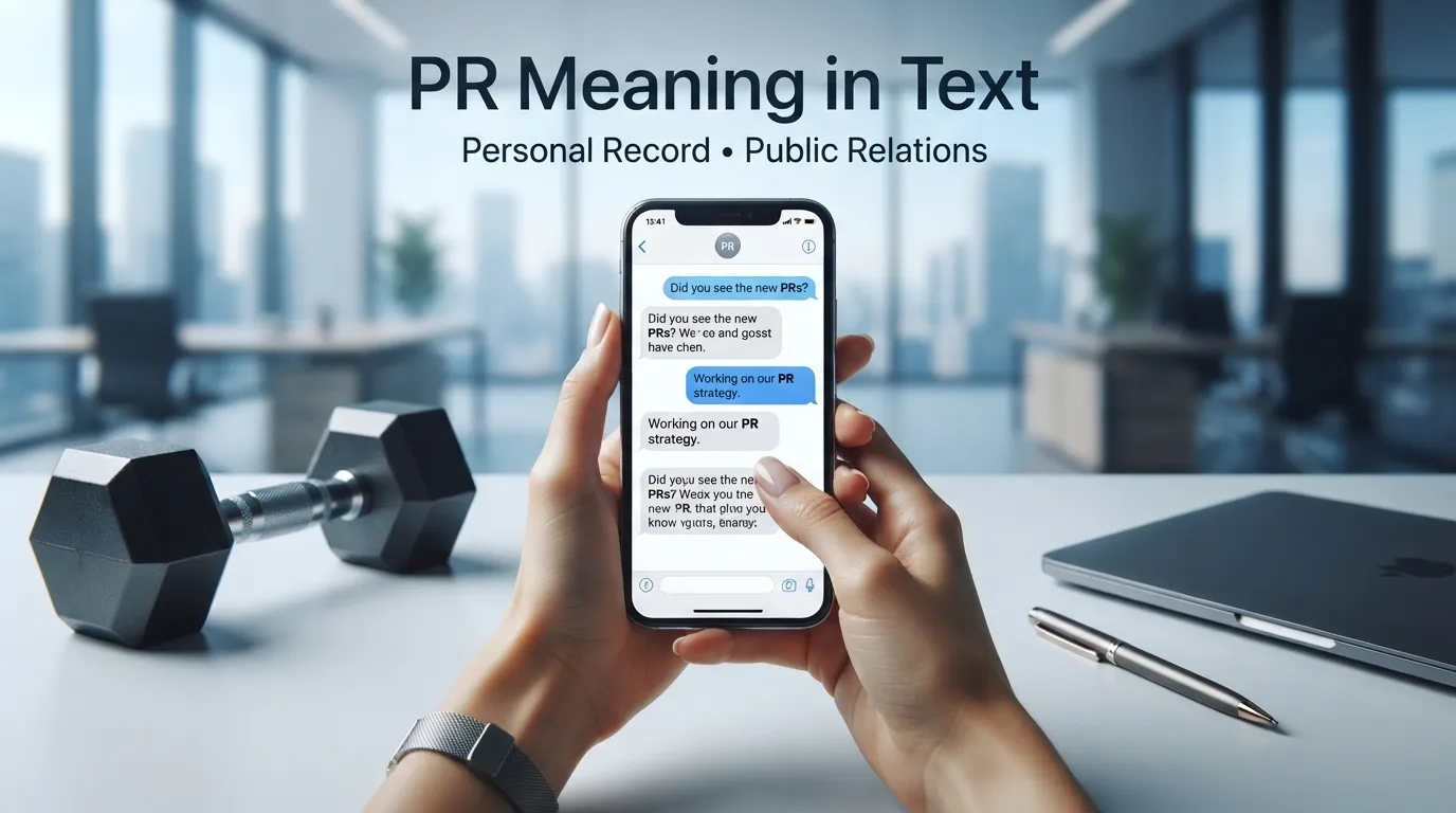 PR Meaning in Text
