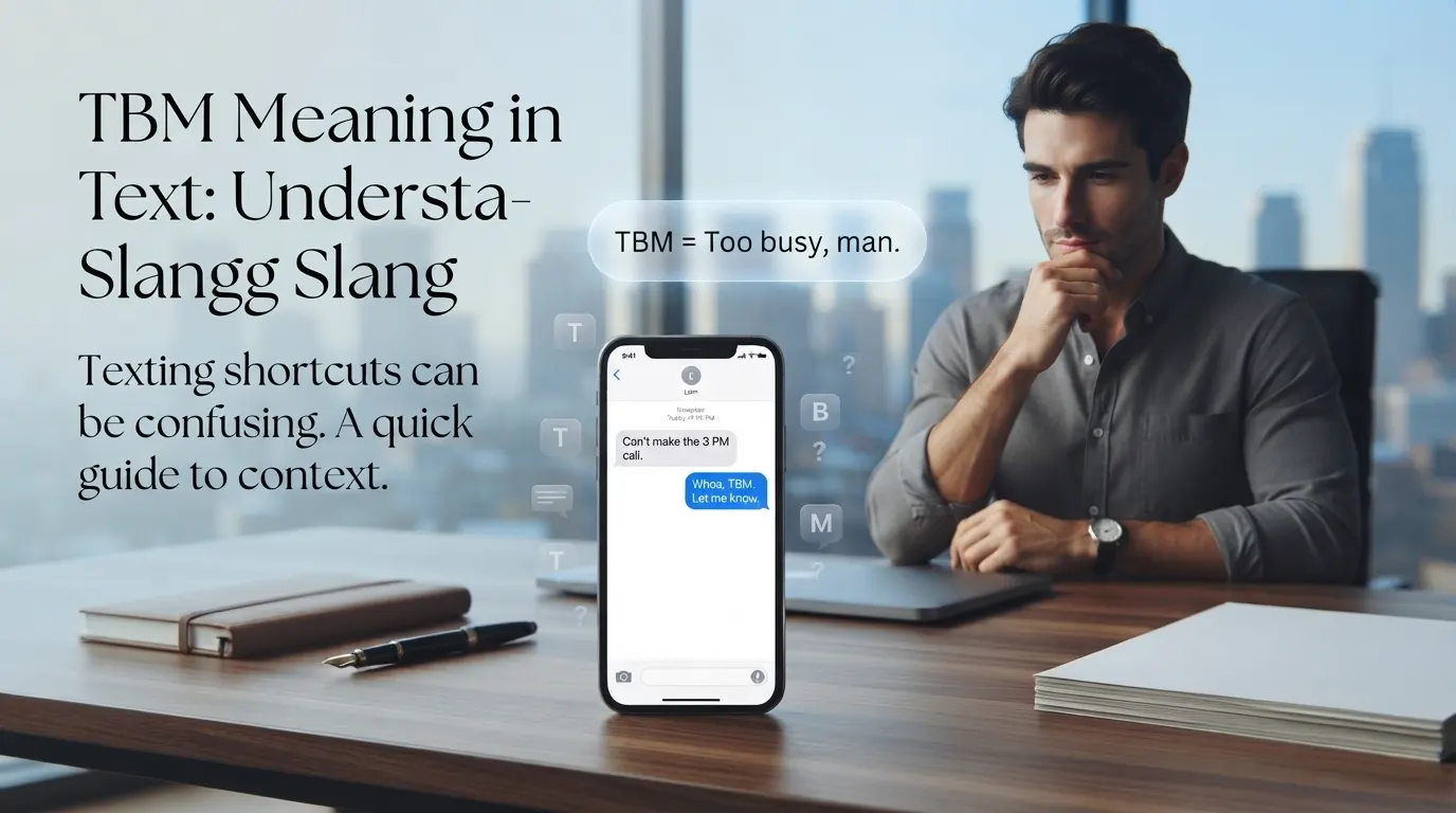 TBM Meaning in Text
