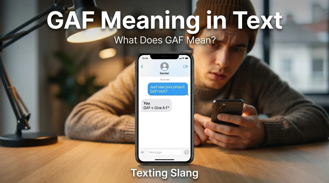 What Does GAF Mean in Text?
