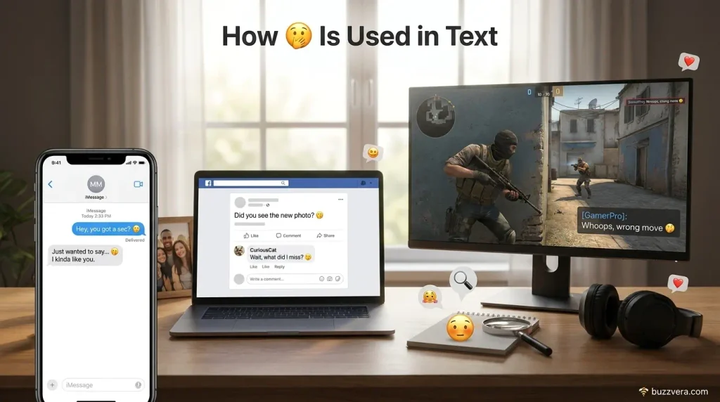 How 🫣 Is Used in Different Contexts