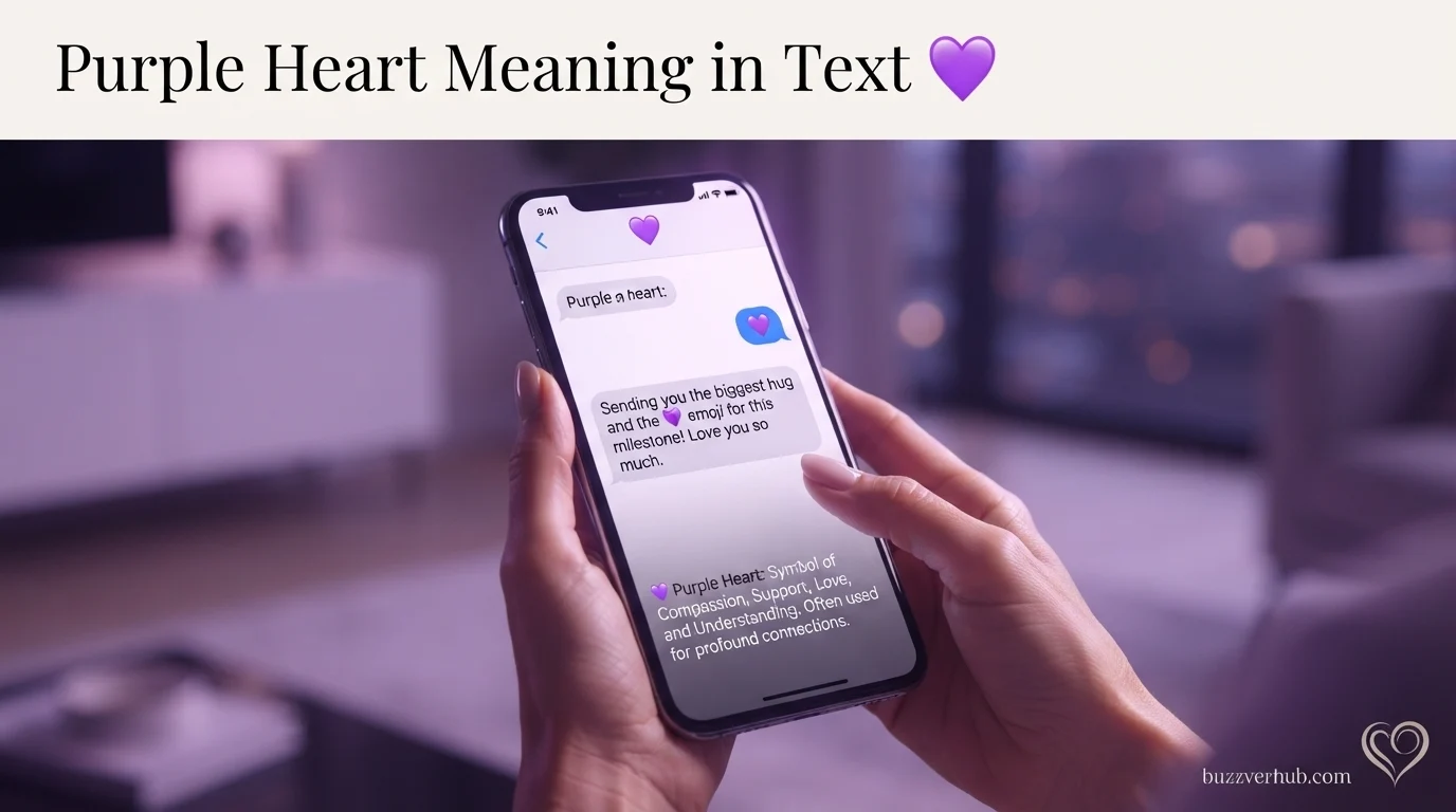 Purple Heart Meaning in Text