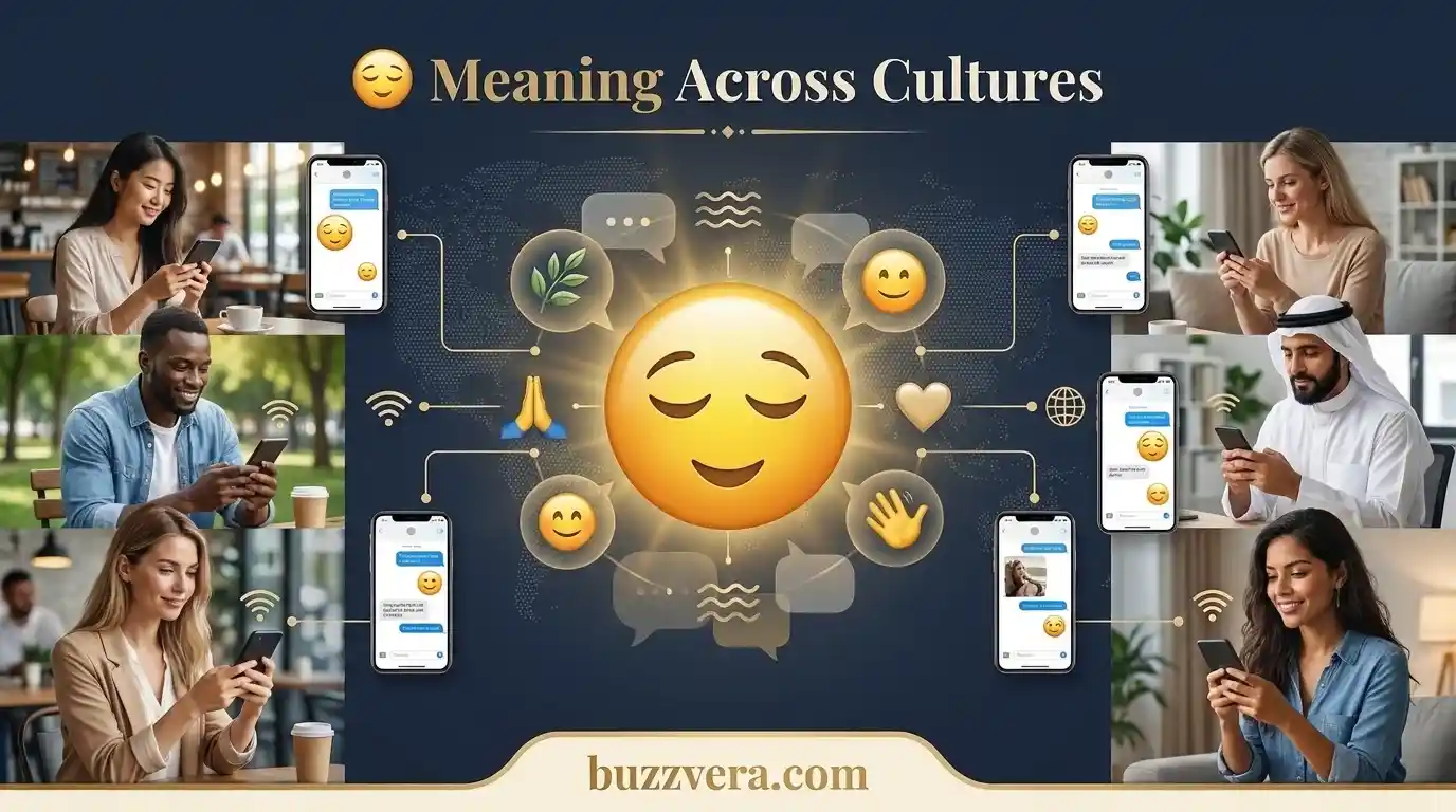 Regional or Cultural Differences in 😌 Meaning in Text